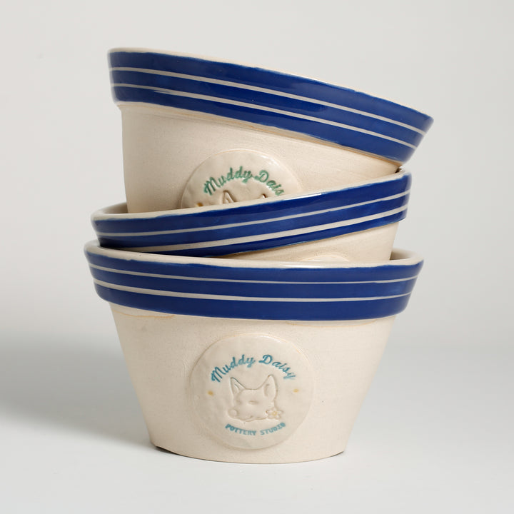 Set of Three Small Plant Pots