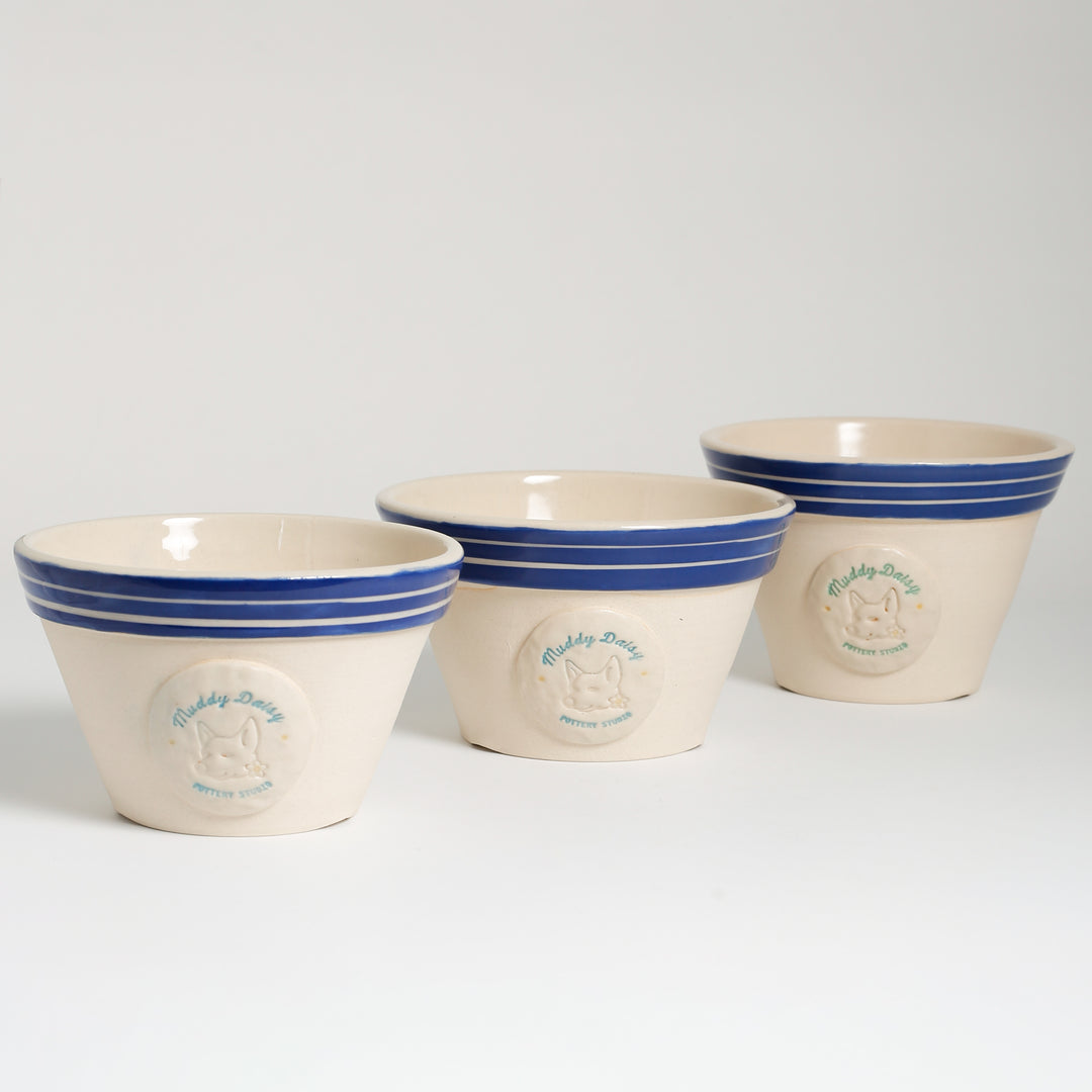Set of Three Small Plant Pots