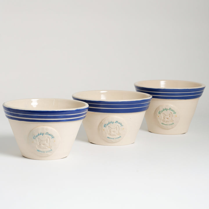 Set of Three Small Plant Pots