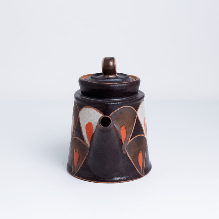 Teapot, Fan Motif