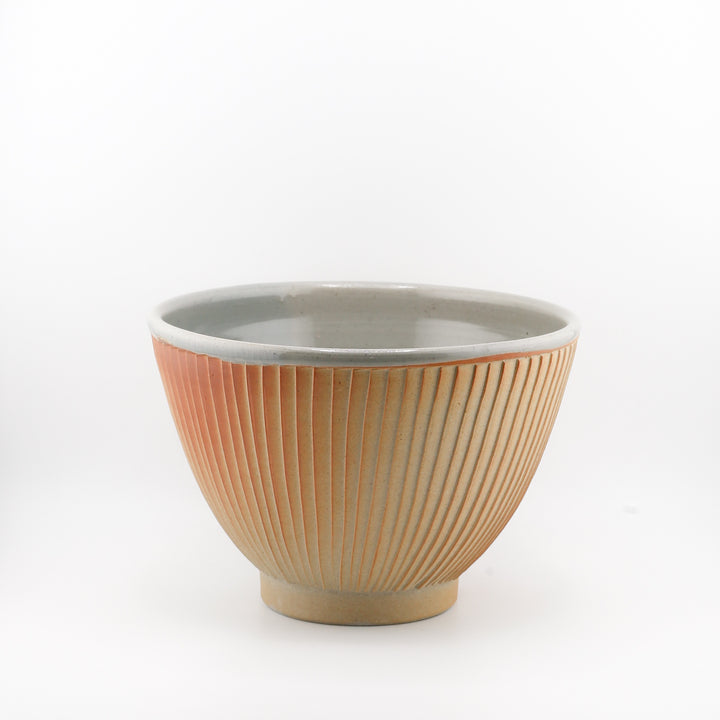 Fluted Mixing Bowl, Wood Fired