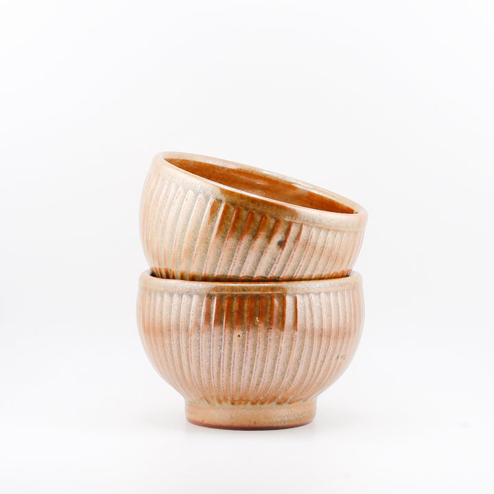 Flutted Shino Bowls