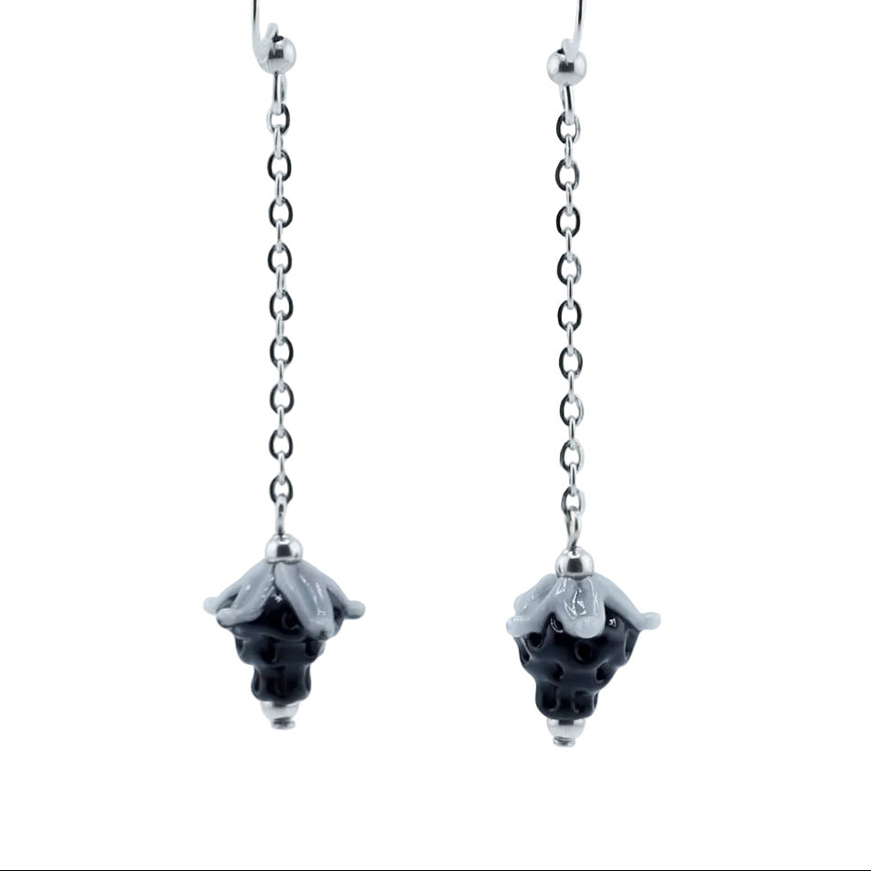 Earrings, Strawberry Drop