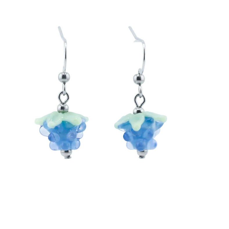 Earrings, Raspberry