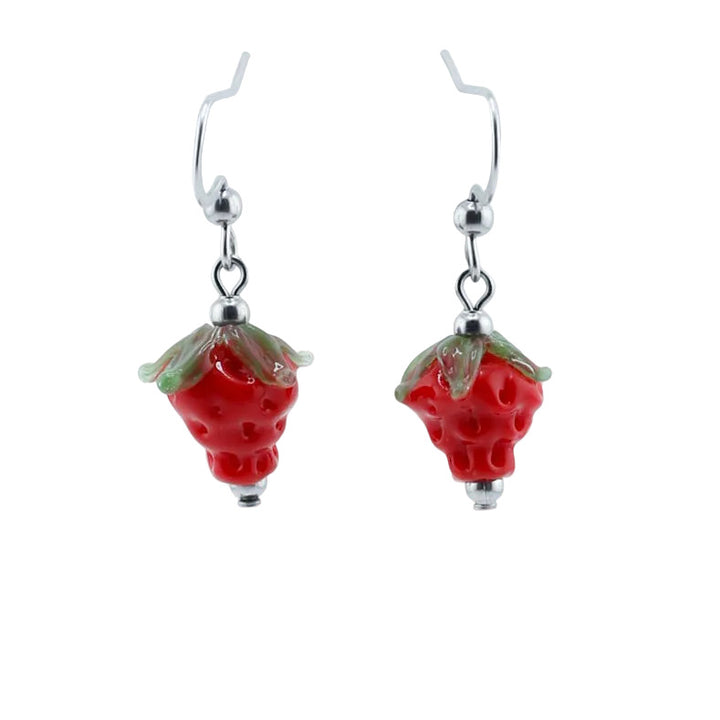 Earrings, Strawberry