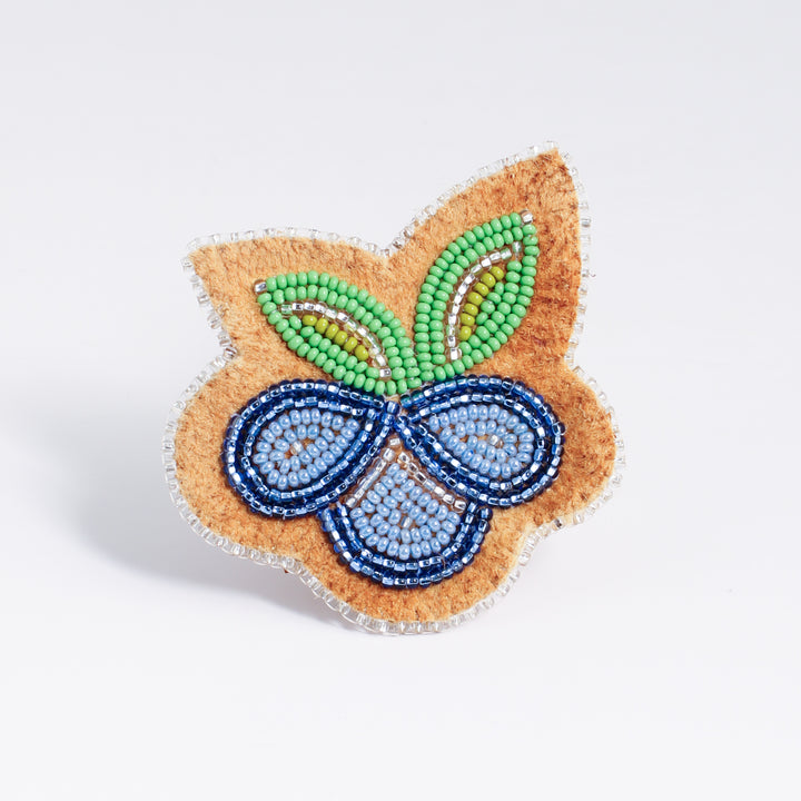 Picking Blueberries Brooch