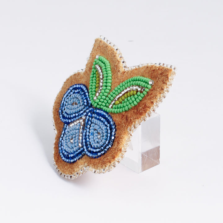 Picking Blueberries Brooch