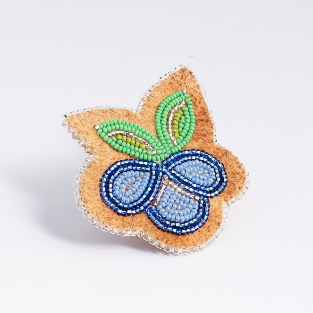 Picking Blueberries Brooch