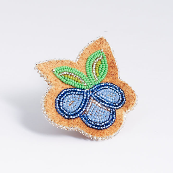 Picking Blueberries Brooch