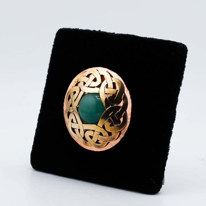 Jade Shield Pin