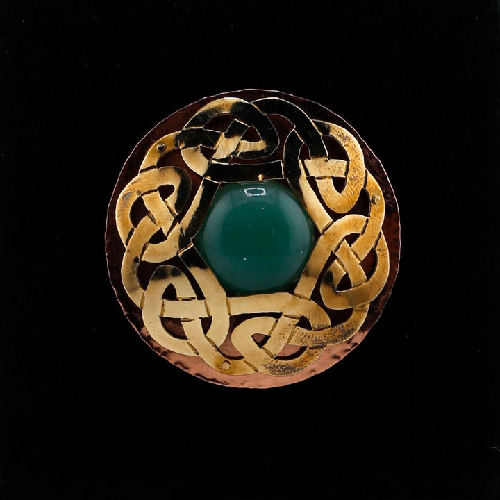 Jade Shield Pin