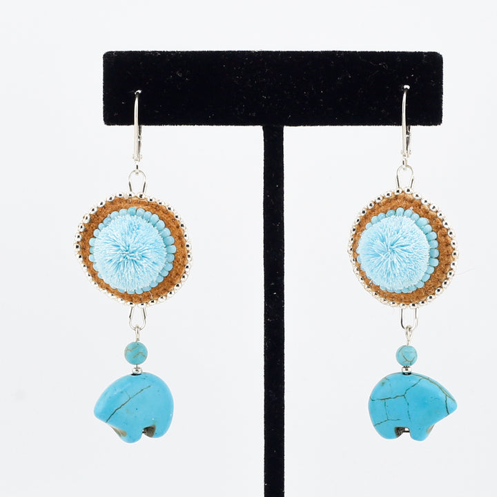 Tufted Bear Drops, Earrings