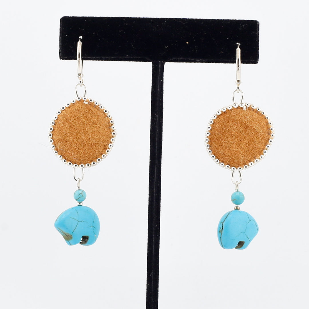 Tufted Bear Drops, Earrings