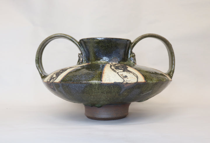 Banana Slug Amphora (Sunshine Coast Granite Glaze)