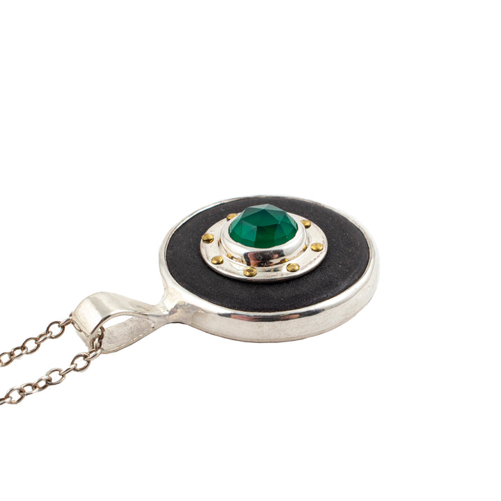 Pendant Saoirse Green Onyx