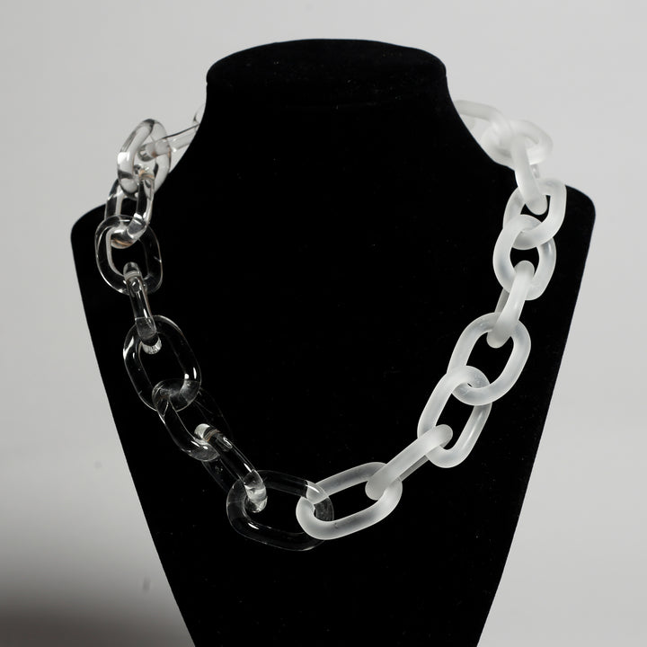 Chain link Necklace with Sterling Silver Clasp