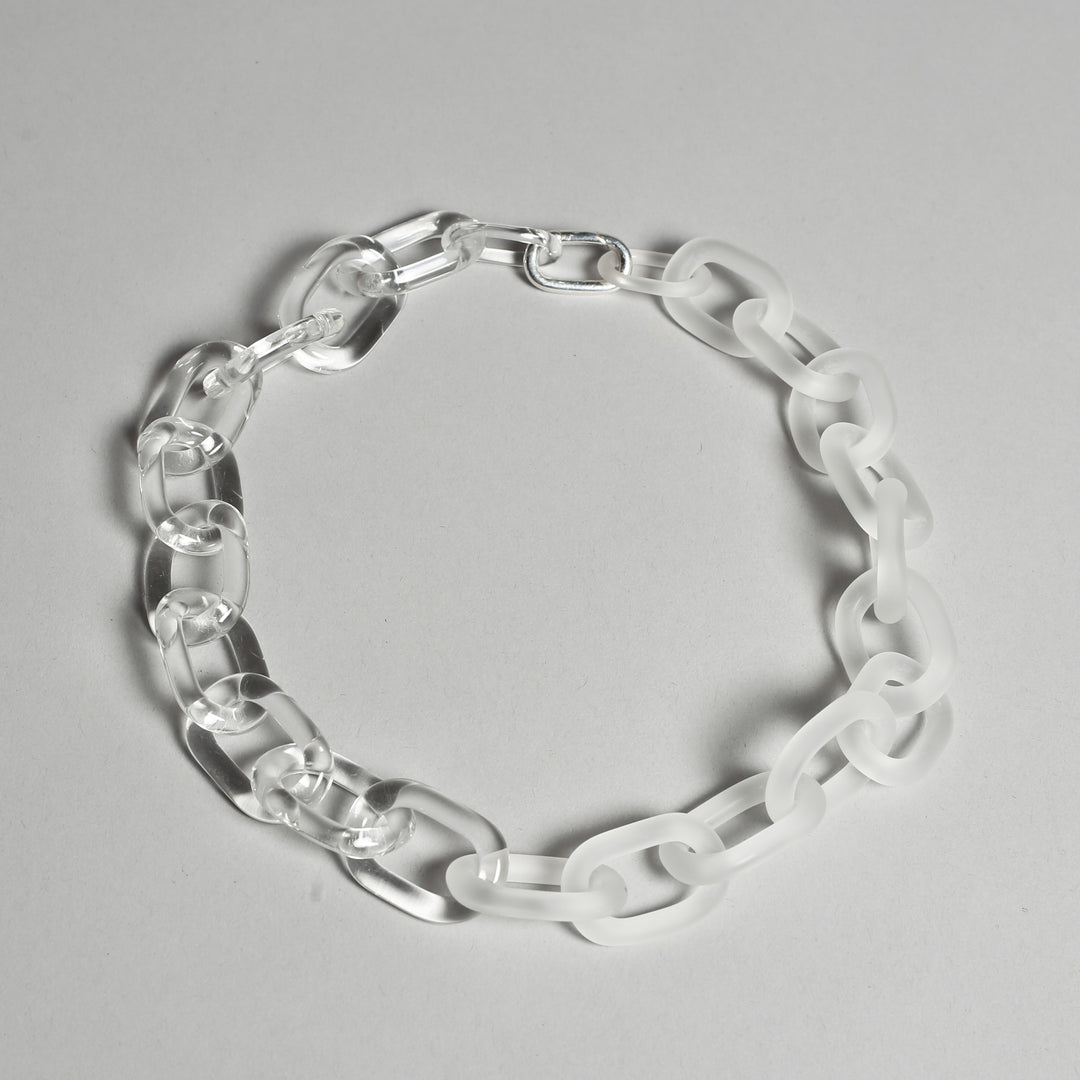 Chain link Necklace with Sterling Silver Clasp