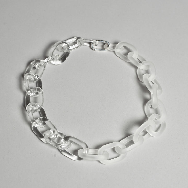 Chain link Necklace with Sterling Silver Clasp