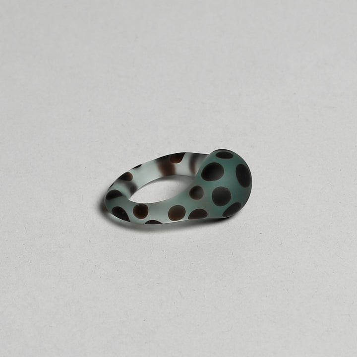 Ring - Sandblasted Polka Dot