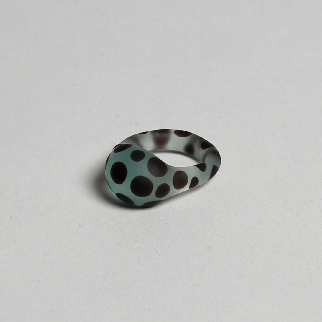 Ring - Sandblasted Polka Dot