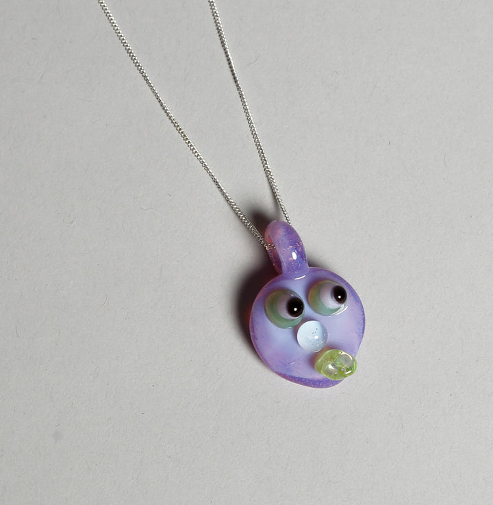 Face Pendant on Sterling Silver Chain
