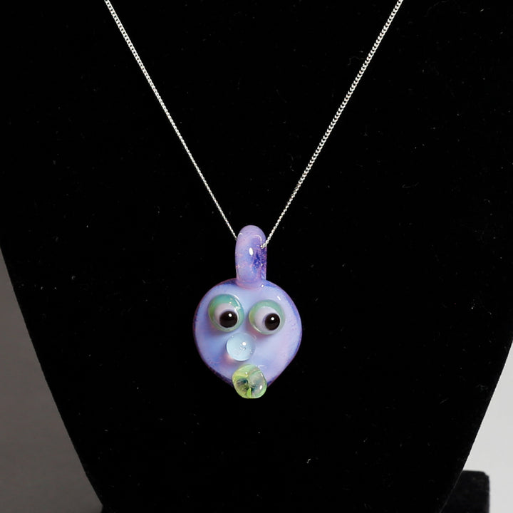 Face Pendant on Sterling Silver Chain