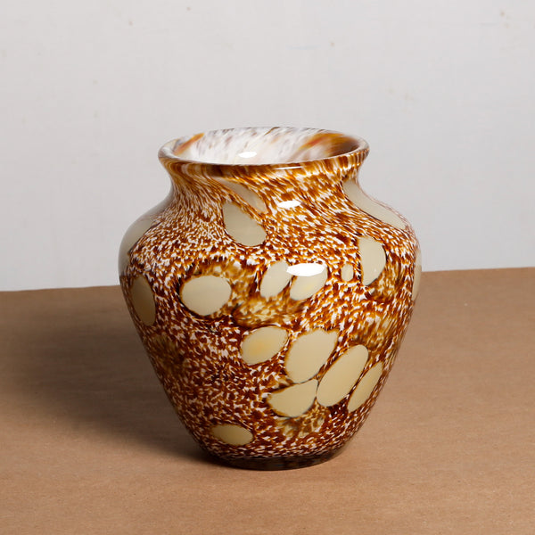 Vase, Lithos Series,Amber&Brwn