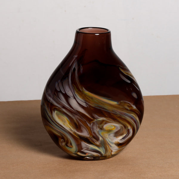 Vase, Landscape, Brown