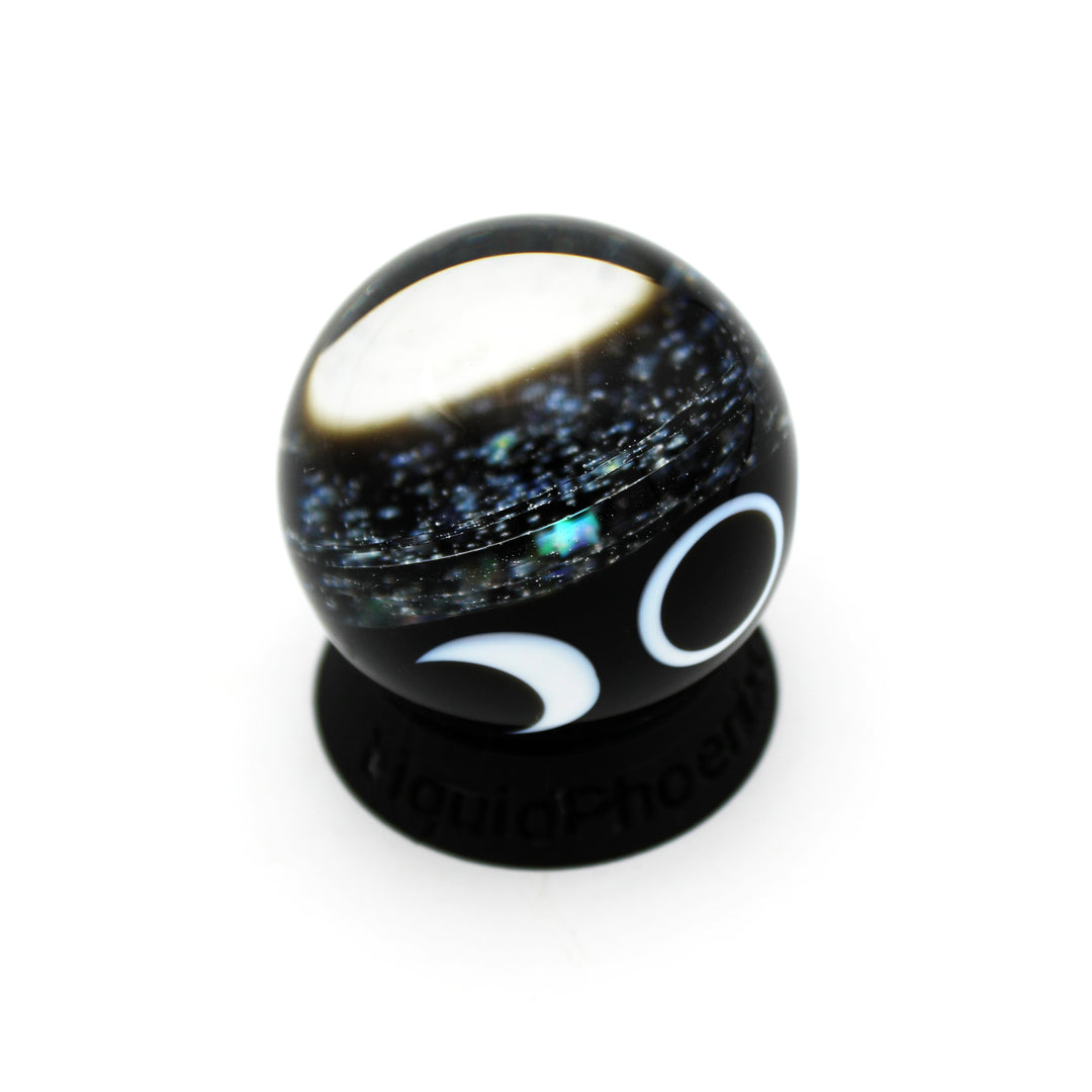1" Rainbow Vortex Glass Marble
