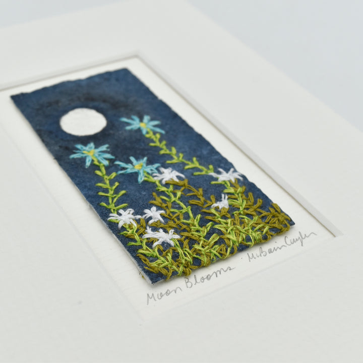 Matted Small Art- Moon Blooms