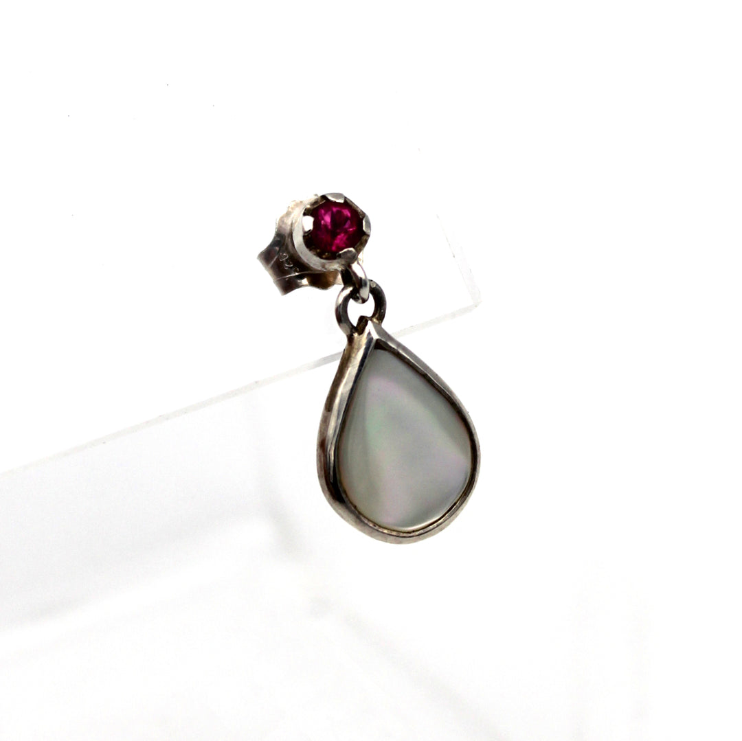 Teardrop Earrings, mother of pearl