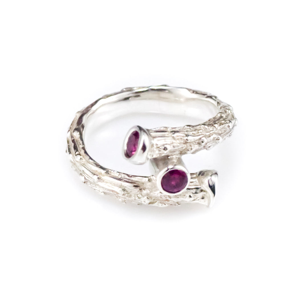 Ring, Tamarack, Rhodolite Garnet