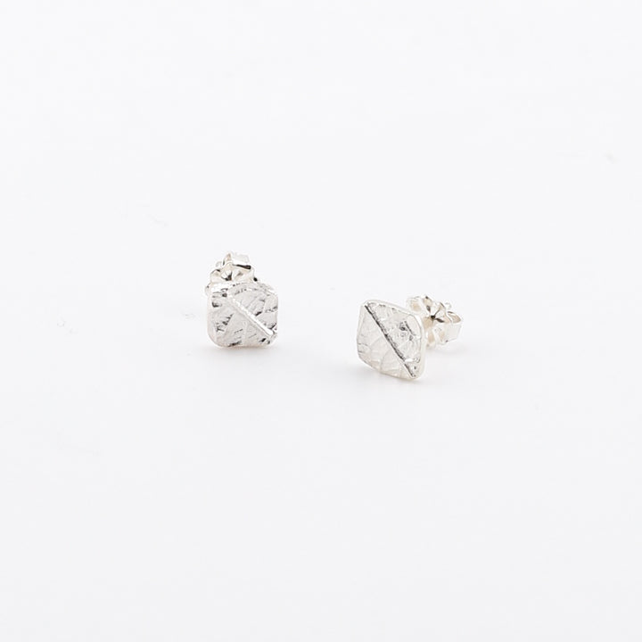 Mini Leaf Imprint Studs