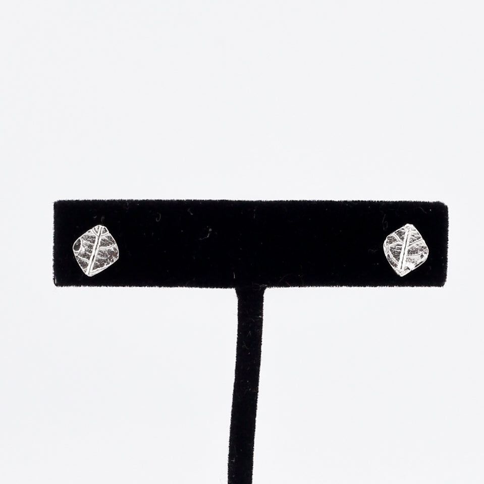 Mini Leaf Imprint Studs