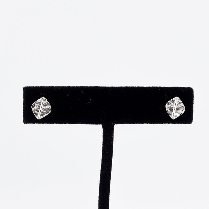 Mini Leaf Imprint Studs