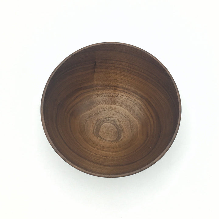 Small Walnut Bowl with Three Bands