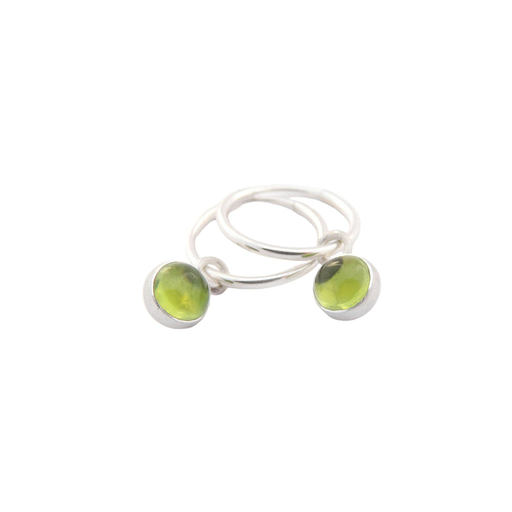 Peridot Hoop, Earring