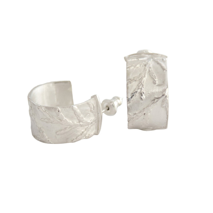 Cedar Tecture Hoop, Earring