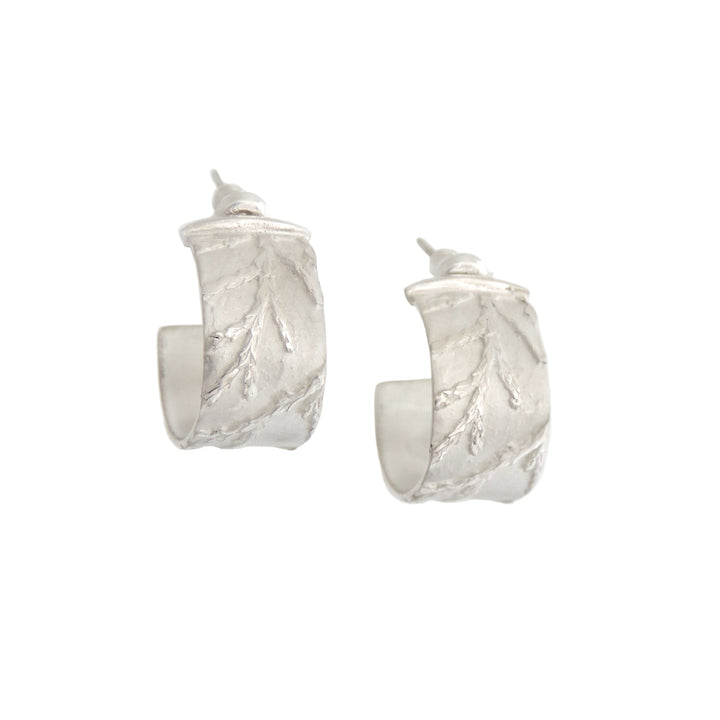 Cedar Tecture Hoop, Earring