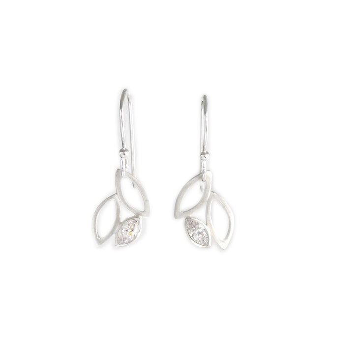 Marquis Open Leaf, Earring