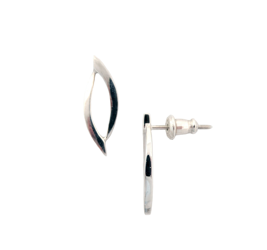 Open Leaf Post, Earring