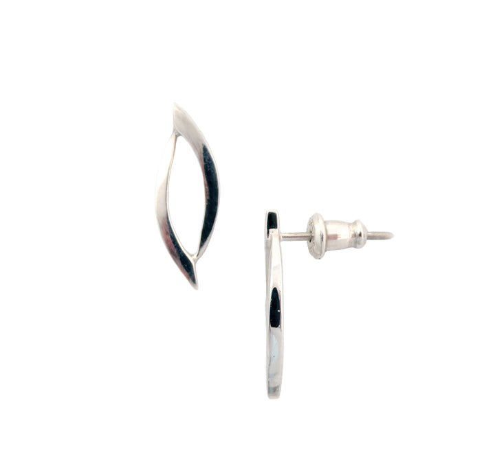 Open Leaf Post, Earring