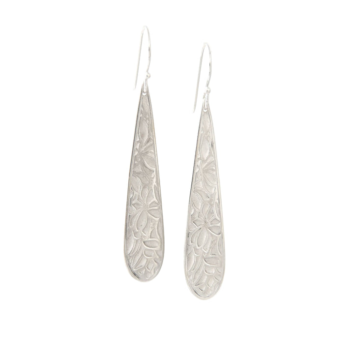 Flower Texture Drop, Earring