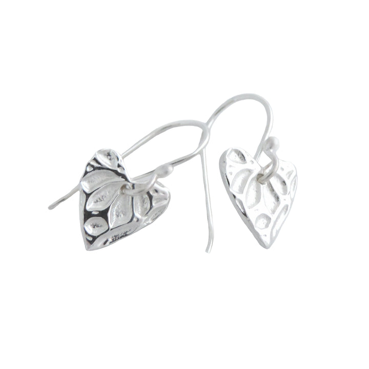 Flower Texture Heart, Earring