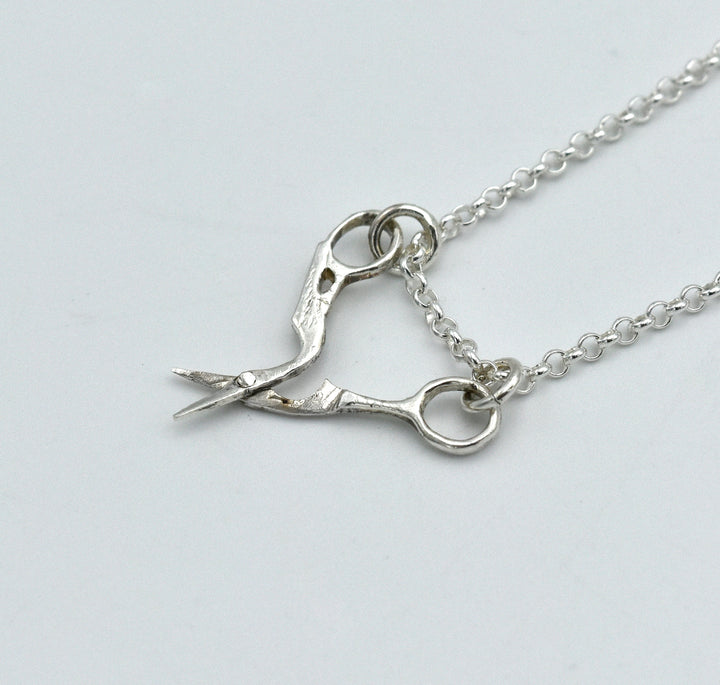 Crane Scissor Pendant