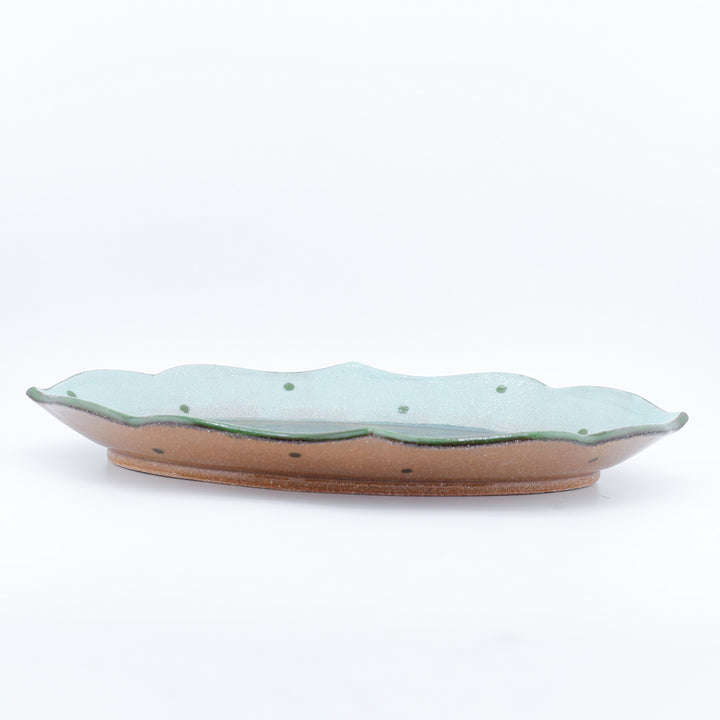 Large Plate, Emerald Green Oval