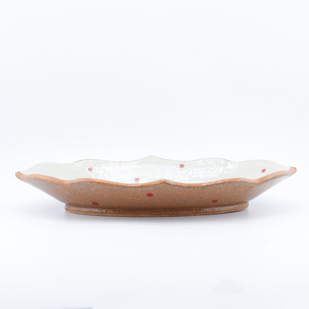Small Plate, Amber Leaf Oval