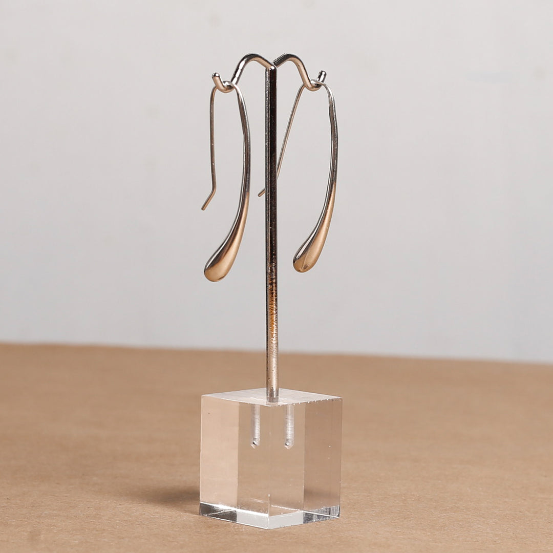 Earring, Dangly Drop Sterling Silver