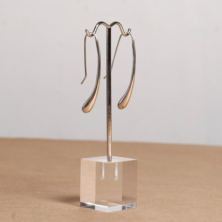 Earring, Dangly Drop Sterling Silver