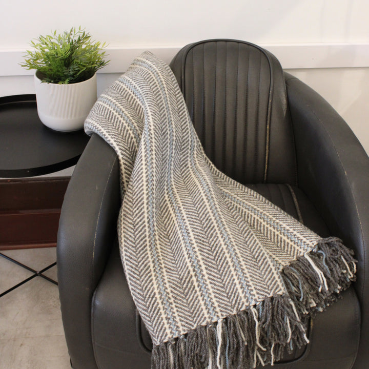 Blanket - Dornick/Harringbone Stripe